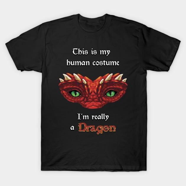 I'm really a Dragon - Red T-Shirt by Nievaris